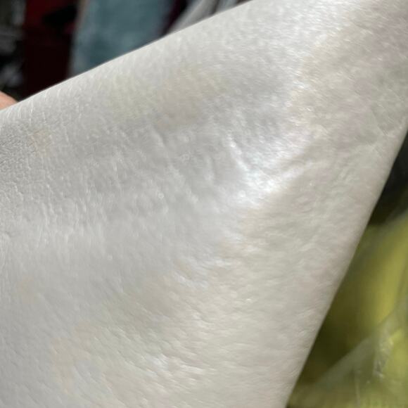 EUC - H  By Halston Pearl Essence Perforated Leather Moto Jacket - Picture 6 of 8